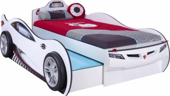 CARBED Кровать-машина Coupe с выдвижной кроватью White 20.03.1310.00 в Жуланке - zhulanka.mebel54.com | фото