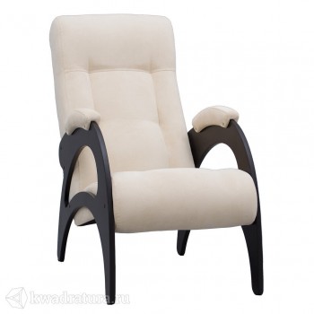 Кресло для отдыха Неаполь Модель 9 без лозы (Венге-эмаль/Ткань Ваниль Verona Vanilla) в Жуланке - zhulanka.mebel54.com | фото