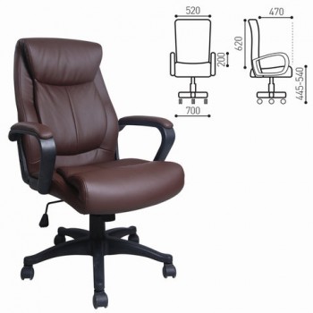 Кресло офисное BRABIX Enter EX-511 (коричневый) в Жуланке - zhulanka.mebel54.com | фото