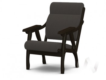 Кресло Вега-10 (венге лак/ULTRA GRAFIT) в Жуланке - zhulanka.mebel54.com | фото
